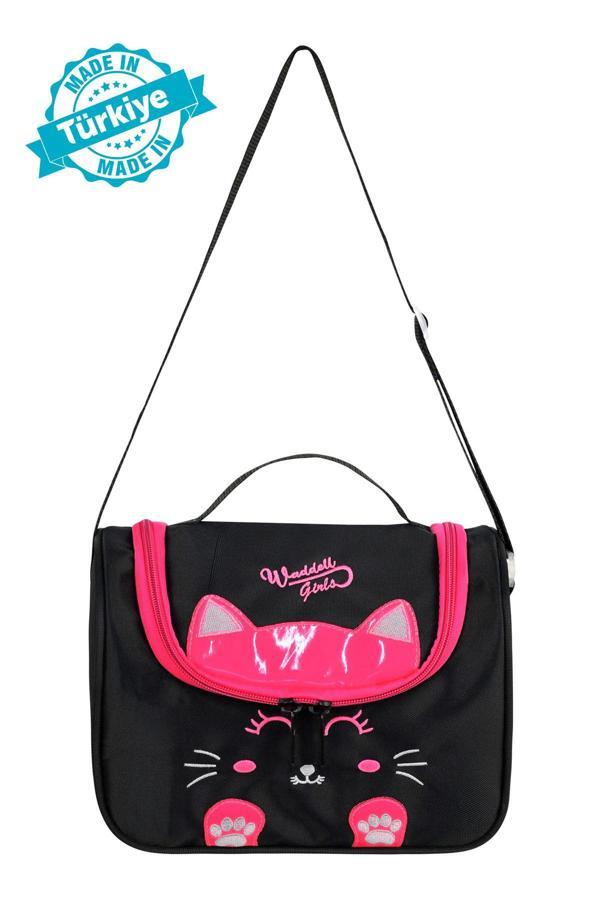 Niss Store Lisanslı Kapitone Kedi Desenli Termal Beslenme Çantası - Image 1