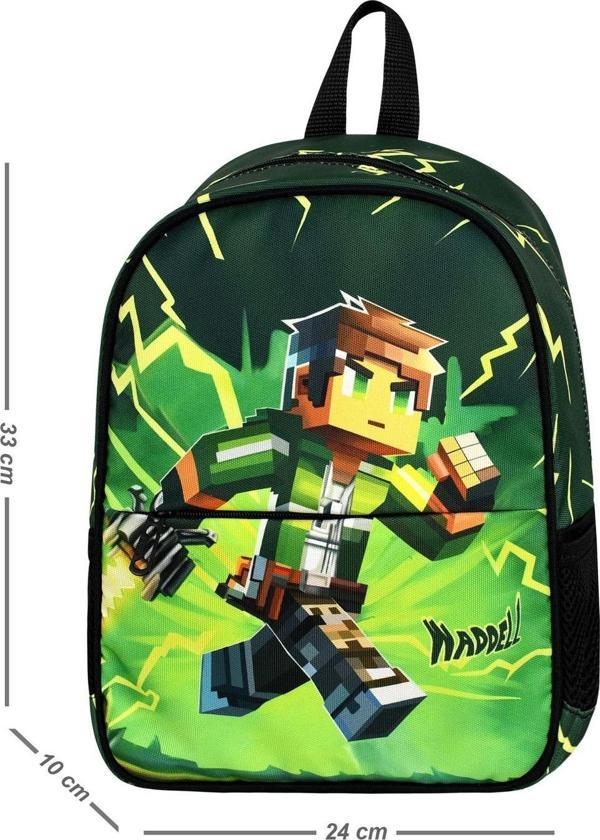 Niss Store Lisanslı Mycraft Desenli Anaokul Çantası Lisanslı Erkek Kreş Çantası - Image 1