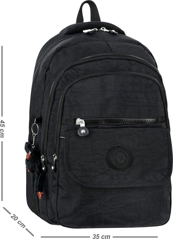 Niss Store Unisex Maymuncuk Hediyeli Suya Dayanıklı Krinkıl Günlük Sırt Çantası Ve Okul Çantası - Image 1
