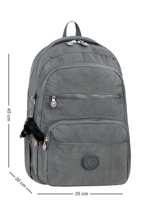 Niss Store Unisex Maymuncuk Hediyeli Suya Dayanıklı Krinkıl Günlük Sırt Çantası Ve Okul Çantası - Image 1