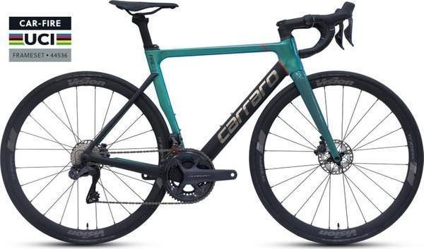 Carraro Fire 3.3 UCI Dİ2 Elektronik 55 cm 24 Vites Aero Yol Bisikleti Ultegra Turkuaz siyah - Image 1