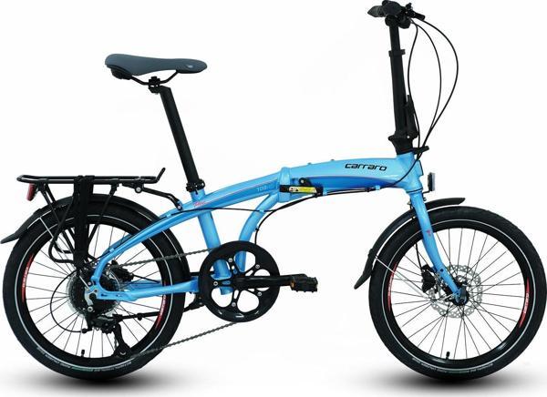Carraro Flexı 108 8 Vites Full Shimano Hidrolik disk fren  Katlanır Bisiklet - MAVİ bukelamun - Image 1