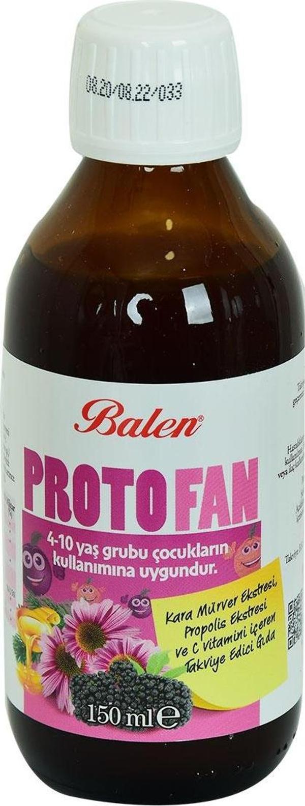 Balen ProtoFan Kara Mürver Propolis Ekstratlı C Vitaminli Takviye Edici Gıda 150 ML - Image 1
