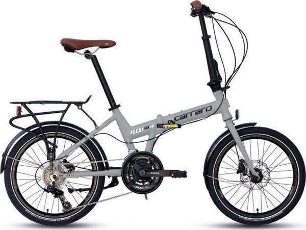 Carraro Flexi 121 Hd 21 Vites Hidrolik Disk Fren Full Shimano Katlanır Bisiklet Mat gri - Image 1