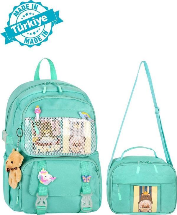 Niss Store Waddell Lisanslı Kawaii Kore Tarzı Kız Ve Erkek Çocuk İlkokul Çantası Ve Termoslu Beslenme Çantası - Image 1