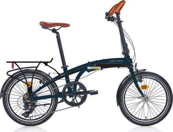 CARRARO FLEXİ COMFORT 8 VİTES FULL SHİMANO katlanabilir Bisiklet koyu mavi - Image 1