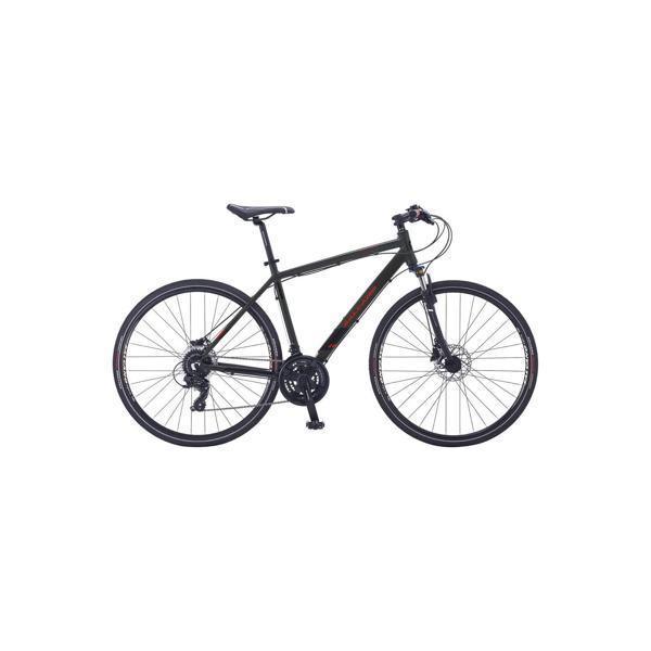 Salcano City life 24s HD 24 Vites Shimano Hidrolik disk fren Şehir Gezi Bisikleti Siyah-kırmızı 22" - Image 1