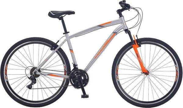 Salcano City Lion HD hidrolik disk fren 19" Şehir Gezi bisikleti gri kırmızı - Image 1