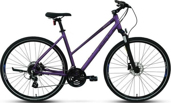 Carraro Sportive 226 Kadın Şehir Bisikleti 24 Vites Hidrolik Disk Full Shimano 45 cm kırmızı mor - Image 1