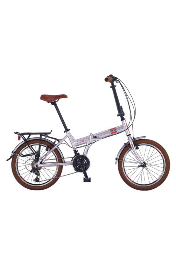 Salcano katlanır bisiklet slcn 120 21 vites gümüş gri - Image 1