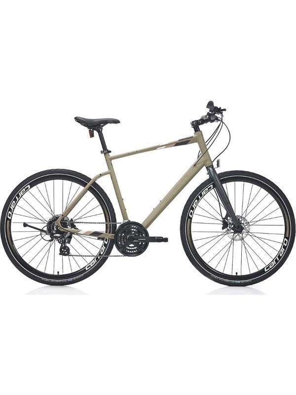 Carraro Sportive 324 28 Jant 24 Vites 44 cm Hidrolik Disk Fren Şehir Bisikleti-Mat Haki Yeşil - Image 1
