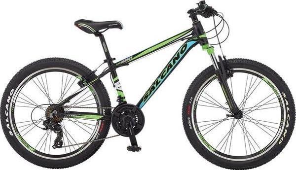 Salcano Ng 650 27,5 Jant V fren Full Shimano Dağ Bisikleti Siyah yeşil - Image 1