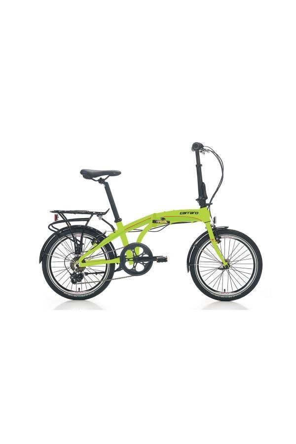 Flexi 106 Full Shimano Katlanır Bisiklet Metalik Lime - Image 1