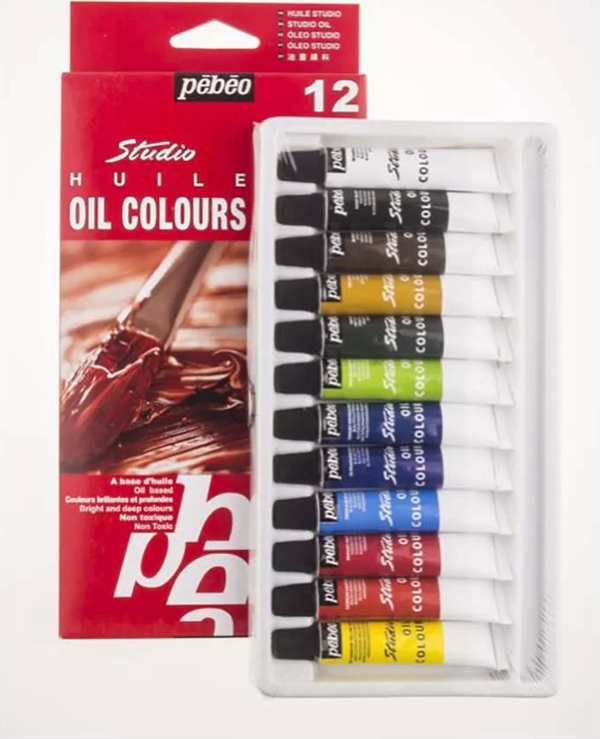Pebeo 12’Li Tüp Yağlı Boya 12 ml 668100 - Image 1