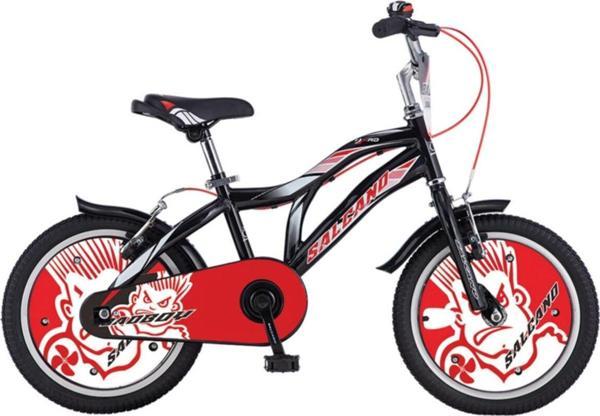 Salcano badboy 16 çocuk bisikleti siyah kırmızı  - Image 1