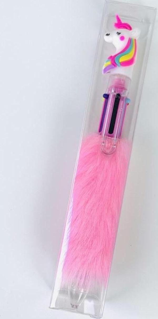 Mikro Tükenmez Kalem 5314a-24 Unıcorn Peluşlu 6 Renk - Image 1