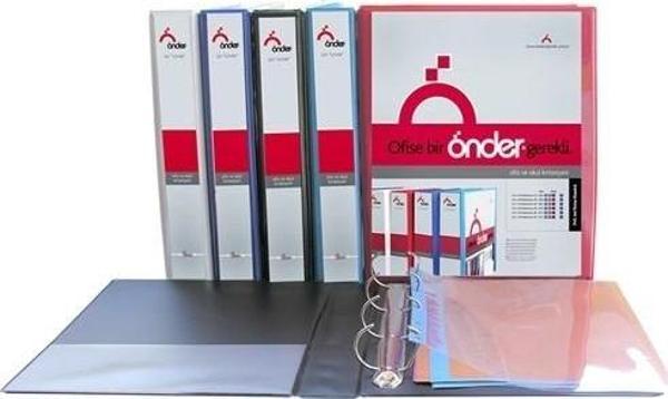 Önder Sunum Klasörü 4 Halkalı 70 MM A4 Beyaz 2017-5 - Image 1