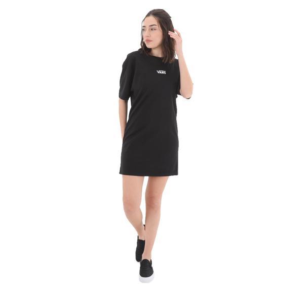 0A4RU2BLK1-R Vans Center Vee Tee Dress Kadın Elbise - Etek Siyah - Image 1