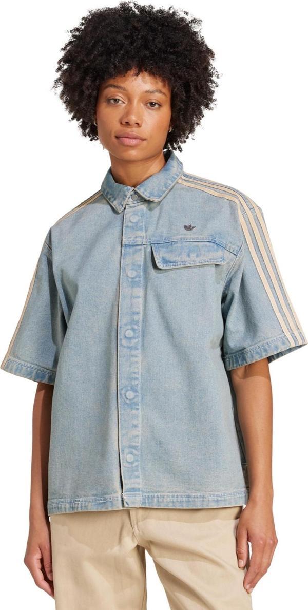 JY2871-K adidas P Ess Denım Ss Kadın G&ouml;mlek Mavi - Image 1