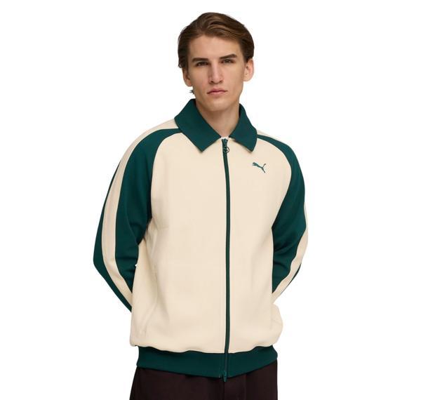 632994-87 Puma T7 Relaxed Track Jacket Ceket Krem - Image 1