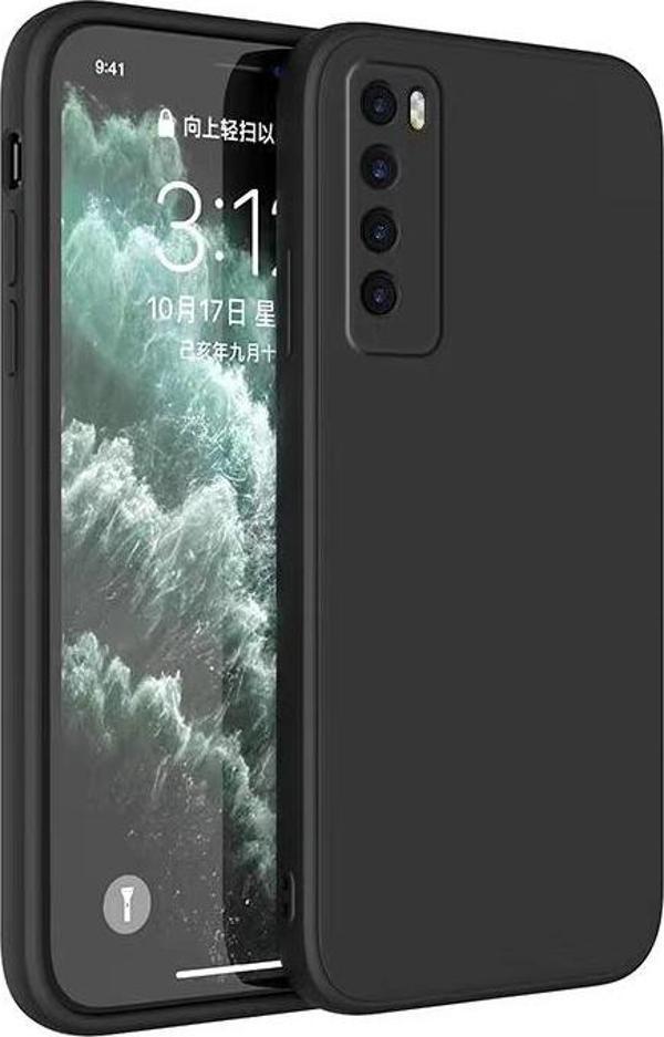 Huawei P40 Lite 5G Uyumlu Renk Atmaz Yumuşak Esnek Premium Silikon Kapak - Image 1
