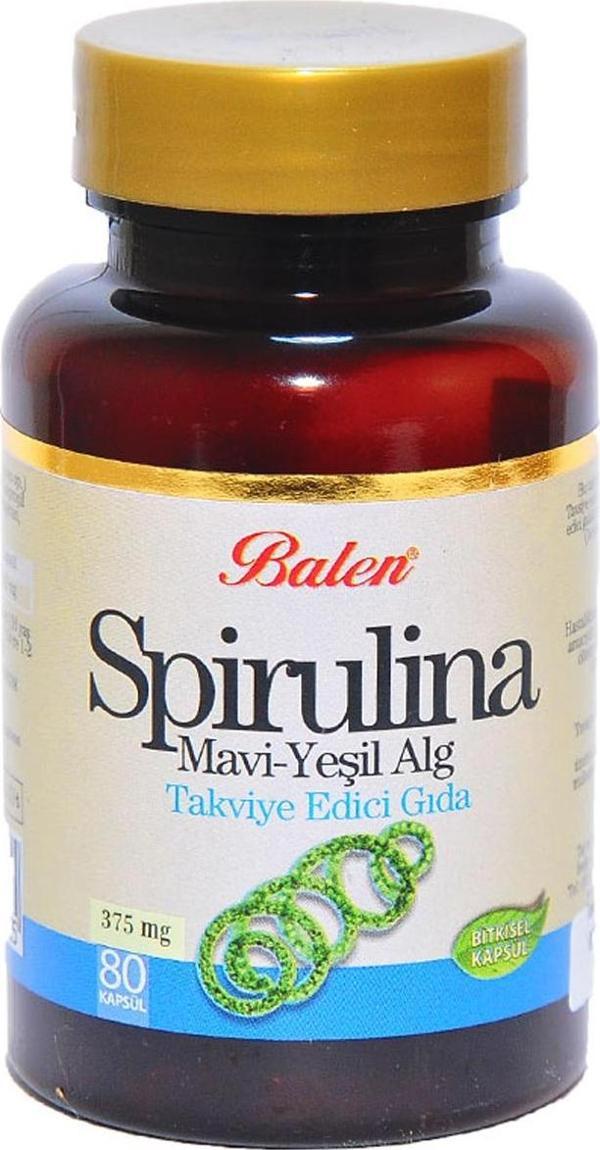 Balen Spirulina Mavi-Yeşil Alg 80 Kapsül - Image 1