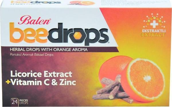 Balen Portakal Aromalı Bitkisel Drops 24Adet - Image 1