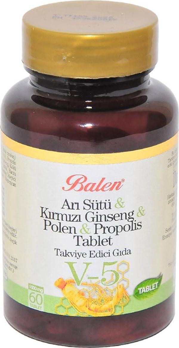Balen Arı Sütü & Kırmızı Ginseng & Polen & Propolis 60 Tablet - Image 1