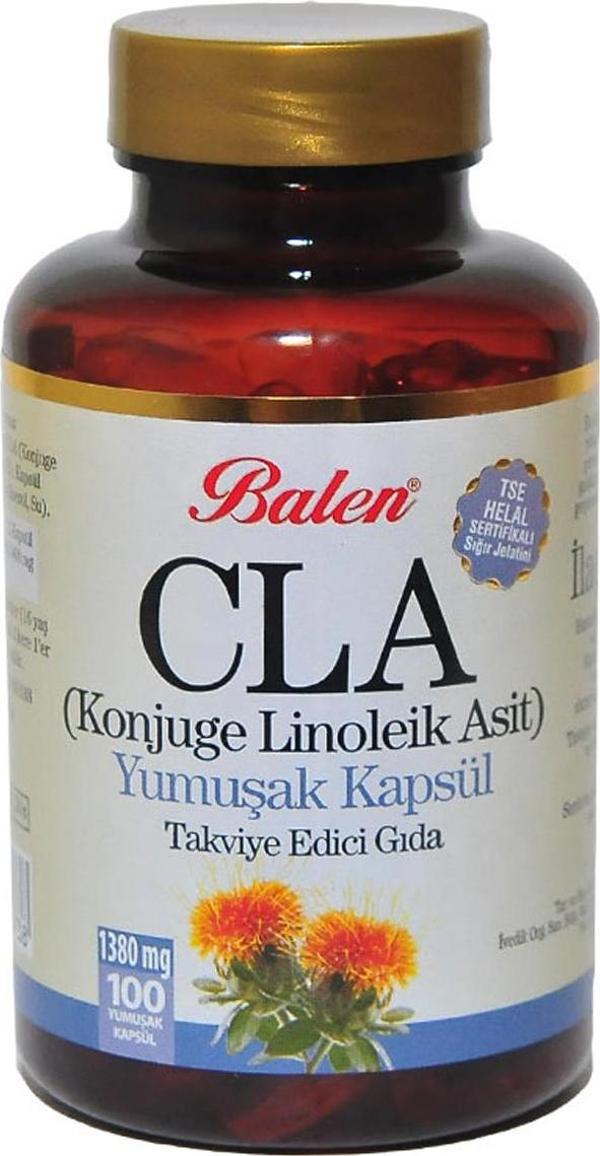 CLA Aspir Yağı (Konjuge Linoleik Asit) Yumuşak 100 Kapsül - Image 1