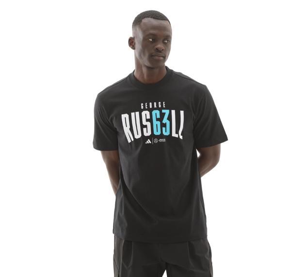 JZ8905-E adidas Mercedes - Amg  George Russell Erkek T-Shirt Siyah - Image 1