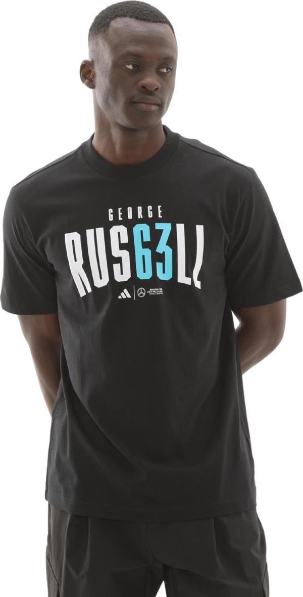 JZ8905-E adidas Mercedes - Amg  George Russell Erkek T-Shirt Siyah - Image 1