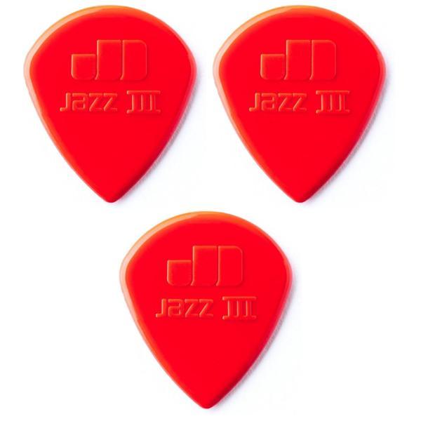 Jim Dunlop 47r3n Gitar Penası 3 Adet Nylon Jazz Iıı Red Pena - Image 1