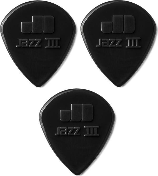 Jim Dunlop 47R3S Gitar Penası 3 Adet Nylon Jazz III Black Pena - Image 1