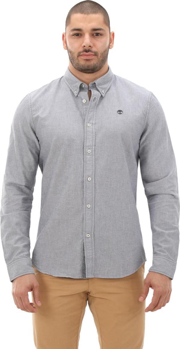 B0A6GPNB681-R Timberland Oxford Shirt Erkek G&ouml;mlek Gri - Image 1