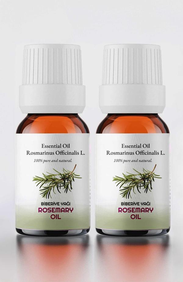 PROCLİS 2 Adet %100 Doğal Biberiye Yağı - Saf Biberiye Uçucu Yağı 10ml - Image 1