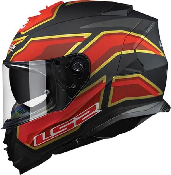 Ls2 Storm 1 Foggy Kapalı Kask Mat Siyah-kırmızı - Image 1