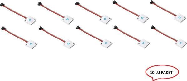 Diyez Elektronik Ve Aydınlatma Sistemleri 10 Adet Ayna Arkası On-Off Dimmer Dokunmatik Sensör - Power Simgeli - 12-24V - 8,33A - 100W - Image 1