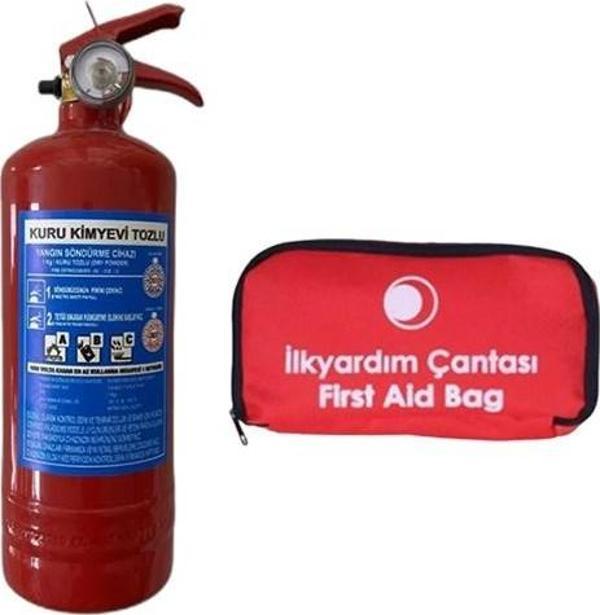 Trafik İlkyardım Seti Yangın Tüpü Boyunluk Oto Muayene Seti - Image 1