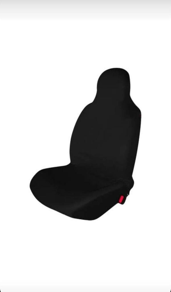 Araç Servis Kılıfı Tüm Araçlara Uyumlu Siyah Desensiz Logosuz Esnek 4 Parça - Image 1
