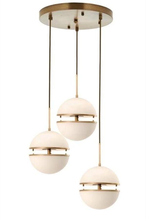 LEDLİ ÜÇLÜ YUVARLAK AVİZE A-167-3 - Image 1