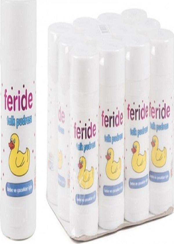 Feride Gül Kokulu Talk Pudrası Pişik Pudrası 75 Gr 12 Adet - Image 1