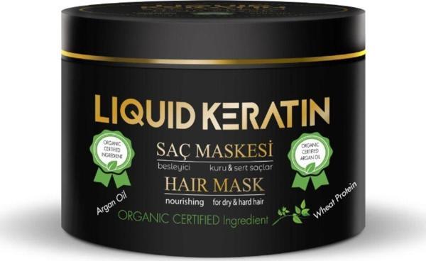 Keratin Saç Maskesi (250ML) Kuru Mat Sert Yıpranmış Yanmış Kırık Saçlar Için Onarıcı Bakım - Image 1