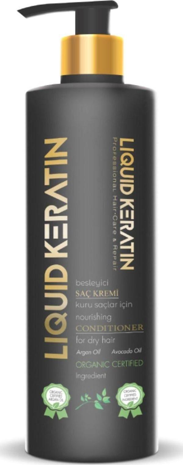 Kuru Mat Sert Kırık Yıpranmış Saç Uçları Için Durulanmayan Keratin Saç Bakım Kremi (NEMLENDİRİCİ) - Image 1