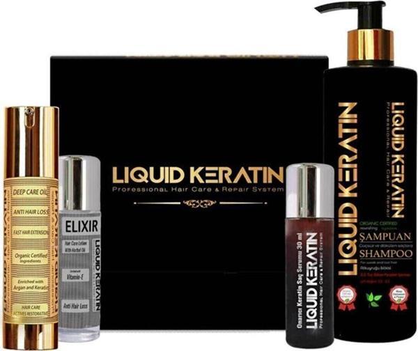 Saç Çıkaran Yağ Onarıcı Serum Dökülme Karşıtı Şampuan (keratin Bakım 4'lü Set - Image 1