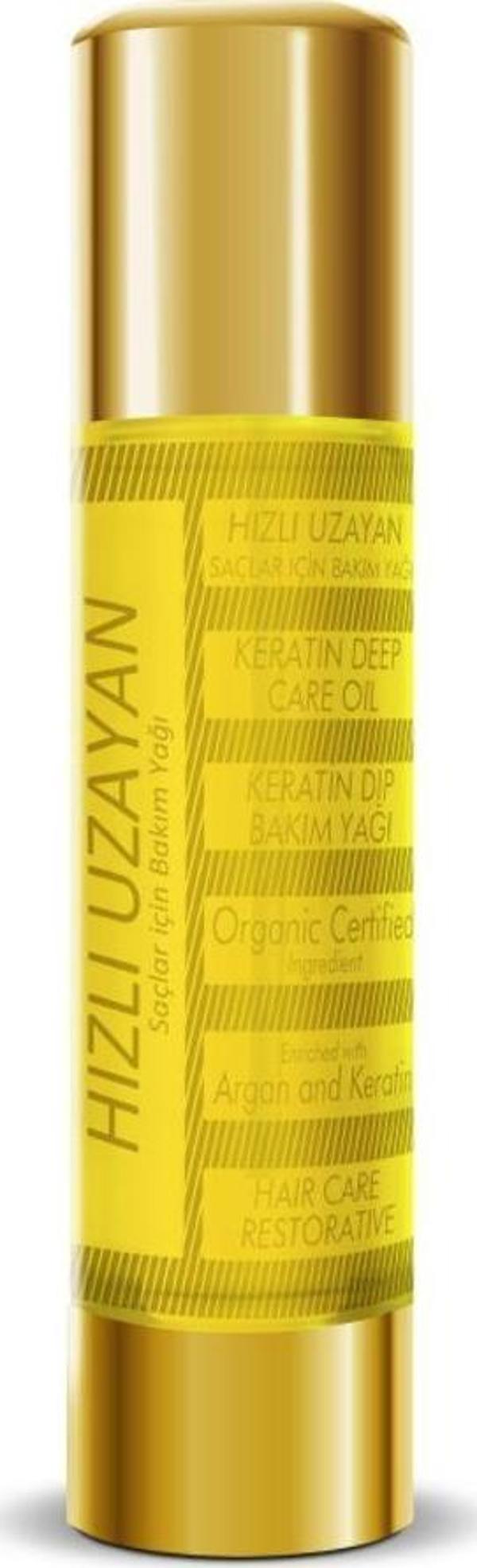Hızlı Saç Uzatma Keratin Dip Bakım Yağı (50ML) - Image 1