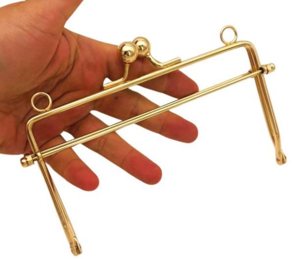 Angel Çanta Aksesuar 15 Cm Light Renk  Dikdörtgen Model Çanta Klipsi, Çanta Bursu - Image 1