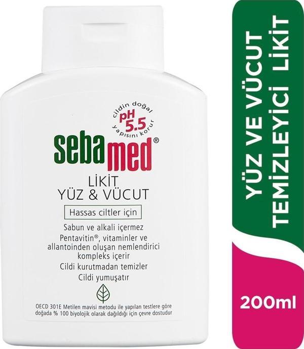 Sebamed Likit Yüz ve Vücut Temizleyici 200 ml 2 Adet - Image 1
