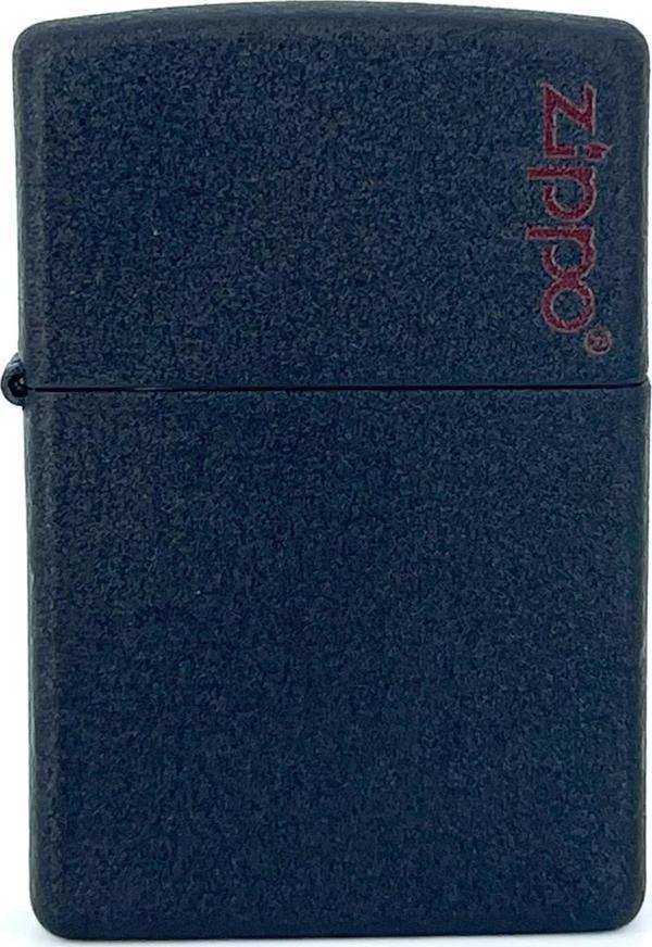 Zippo Black Crackle Logo Dizayn Çakmak - Image 1