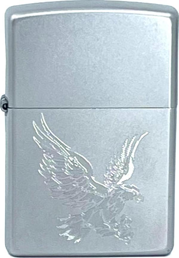 Zippo Eagle - Kartal Satin Chrome Dizayn Çakmak - Image 1