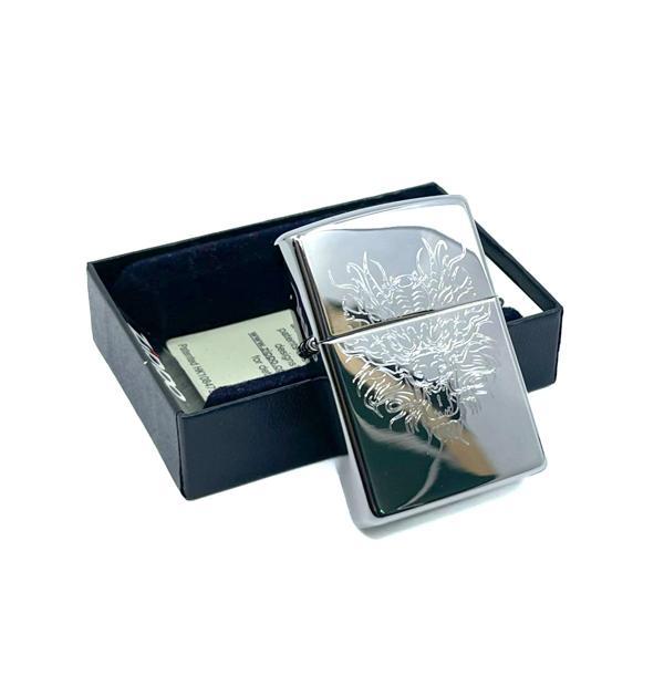 Zippo High Polish Chrome Dragon Head Dizayn - Image 1